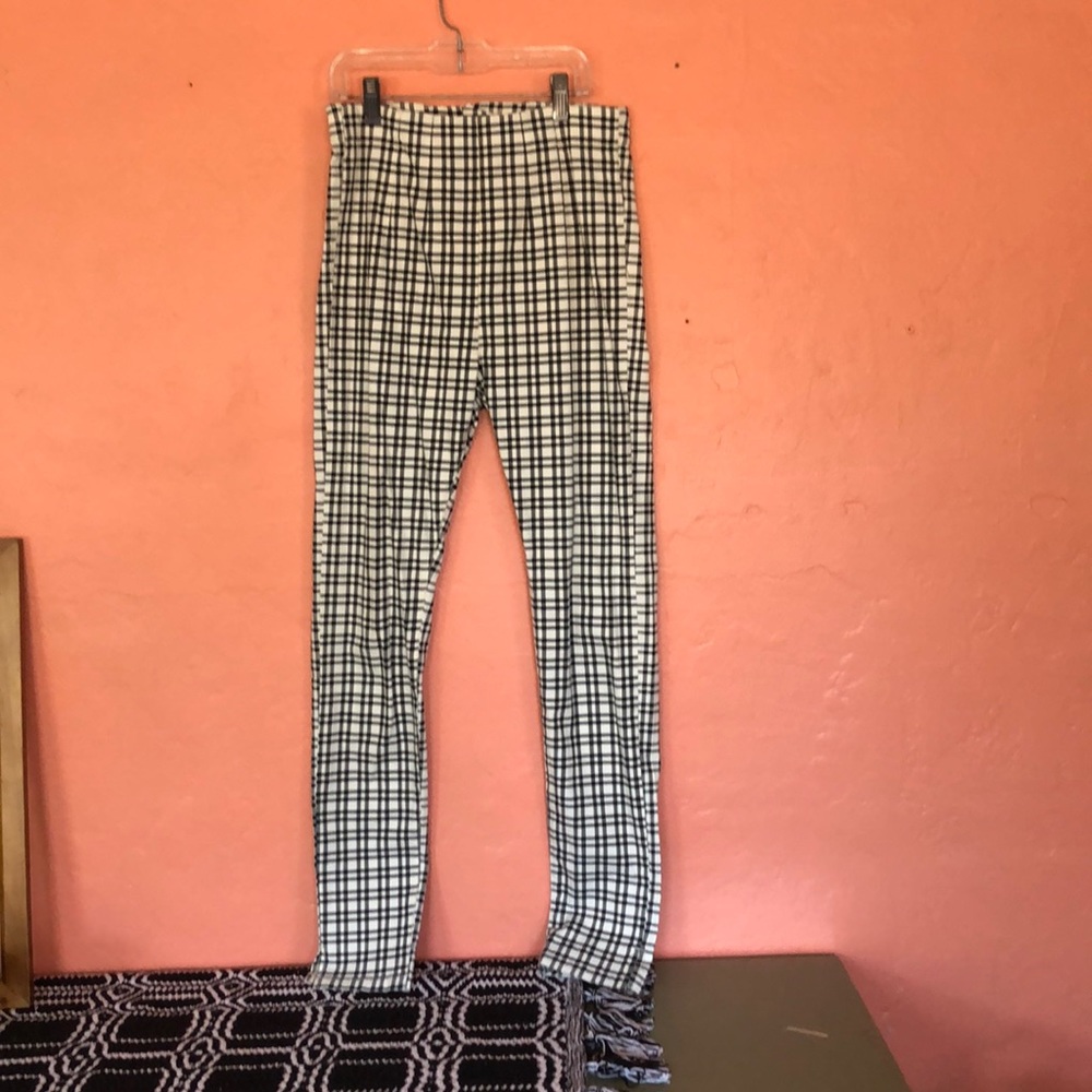NWOT High waisted plaid pin-up style pants